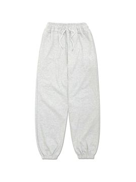 VARZAR VZ Monogram Wide Heavyweight Jogger Pants [Ash Grey]