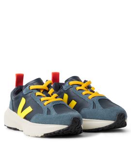 Veja Kids Veja Kids Canary suede-trimmed leather sneakers
