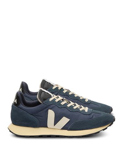 Veja Veja Men's Rio Branco Ii Lite Suede Overlays Retro Sneakers