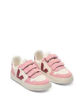 Veja Veja Unisex V-10 Leather Grip Tape Sneakers Toddler, Little Kid