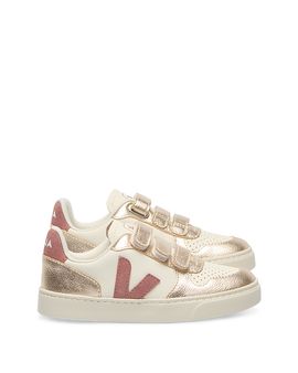 Veja Veja Unisex V-10 Leather Low Top Sneakers Toddler, Little Kid, Big Kid