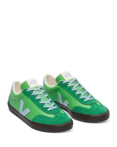 Veja Veja Women's Volley O. t. Leather Leaf Steel Eagle Sneakers