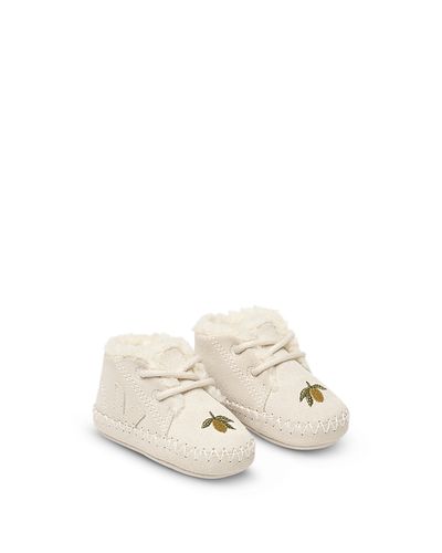 Veja Veja x Konges Sljd Unisex Embroidered Suede Sneakers Baby