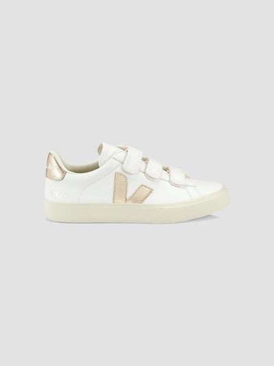 Veja Women's Recife Logo Leather Low-Top Sneakers