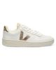 Veja Women's V-10 Leather-Cotton Low-Top Sneakers - 6
