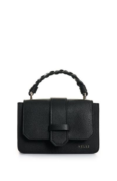 Velez Velez Garniel Hands-Free Leather Bag with Woven Handle