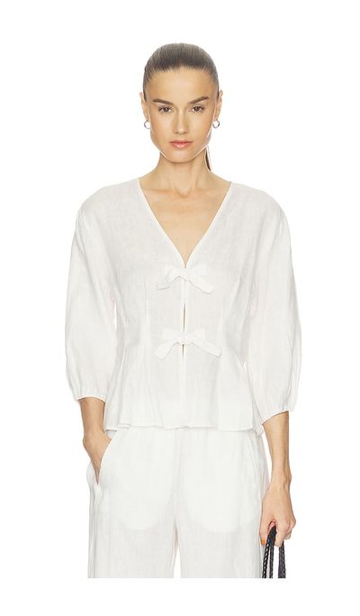 Velvet by Graham & Spencer Velvet by Graham & Spencer Martha Woven Linen Top