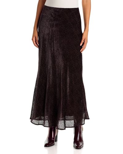 Velvet By Graham & Spencer Velvet by Graham & Spencer Quinn Textured Dot Silk Skirt