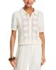 Velvet By Graham & Spencer Velvet by Graham & Spencer Rosemund Short Sleeve Collared Cardigan - 1