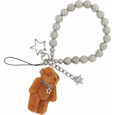 Velvet Luna Velvet Luna Beaded Teddy Bear Phone Strap