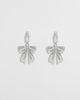 Velvet Luna Velvet Luna Bow Earrings in Silver, Women's at Urban Outfitters - 2