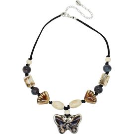 Velvet Luna Velvet Luna Ceramic Butterfly Suede Necklace