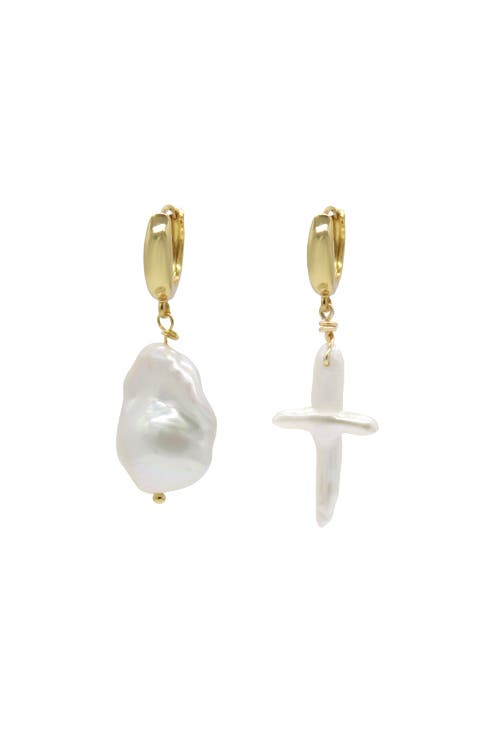 Velvet Luna Velvet Luna Irregular Pearl Drop Earrings