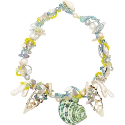 Velvet Luna Velvet Luna Seashell And Pearl Statement Necklace