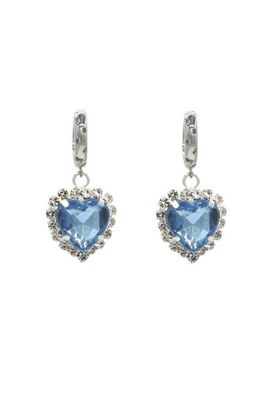 Velvet Luna Velvet Luna Silver Earrings With Heart Pendant