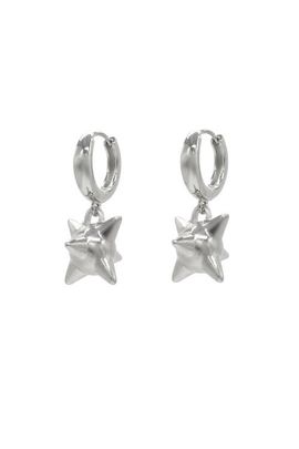 Velvet Luna Velvet Luna Steel Spiked Ball Huggie Earrings