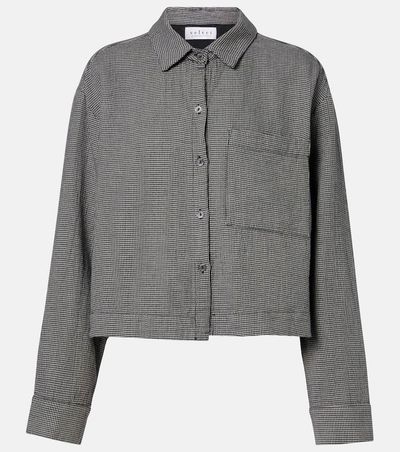 Velvet Velvet Adeline houndstooth cotton shirt
