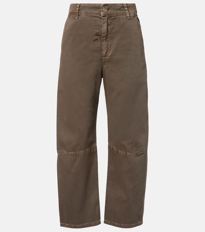 Velvet Velvet Alexis cotton twill barrel-leg pants
