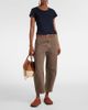 Velvet Velvet Alexis cotton twill barrel-leg pants - 2