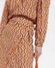 Velvet Velvet Alisha printed crÃªpe wrap skirt - 4