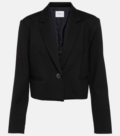 Velvet Velvet Anya cropped blazer