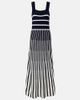 Velvet Velvet Aveline striped knitted maxi dress - 1