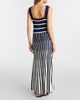 Velvet Velvet Aveline striped knitted maxi dress - 6