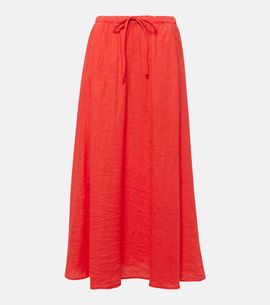 Velvet Velvet Bailey linen maxi skirt