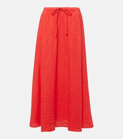 Velvet Velvet Bailey linen maxi skirt
