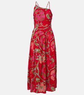Velvet Velvet Cosima floral cotton midi dress