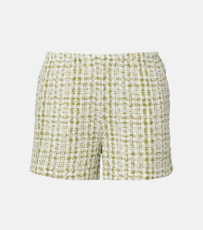Velvet Velvet Daniela embroidered cotton-blend shorts