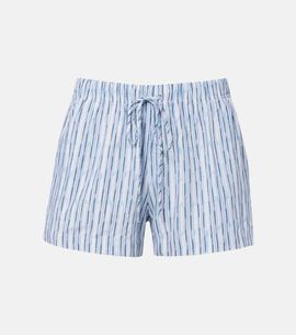 Velvet Velvet Ebba striped cotton-blend shorts