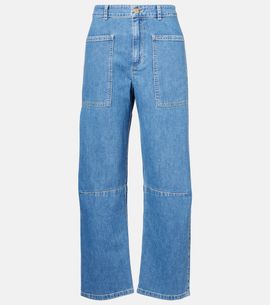 Velvet Velvet Farah cropped barrel-leg jeans