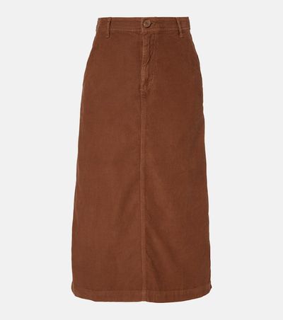 Velvet Velvet Fia cotton midi skirt