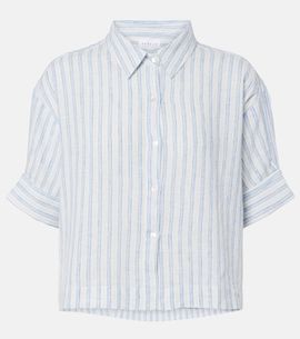 Velvet Velvet Greya striped cotton and linen shirt