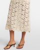 Velvet Velvet Jovie guipure lace cotton-blend midi dress - 4
