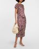 Velvet Velvet Juno printed satin midi skirt - 2