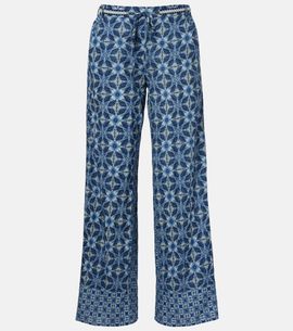 Velvet Velvet Kendra printed cotton wide-leg pants