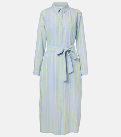 Velvet Velvet Kimora striped cotton shirt dress