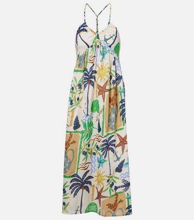 Velvet Velvet Leyla printed cotton maxi dress