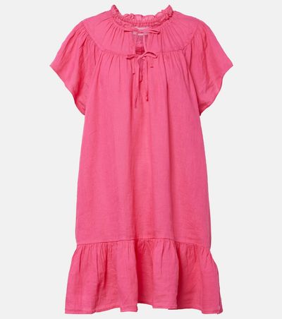 Velvet Velvet Livvy tiered linen minidress