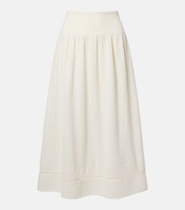 Velvet Velvet Mazie cotton gauze midi skirt