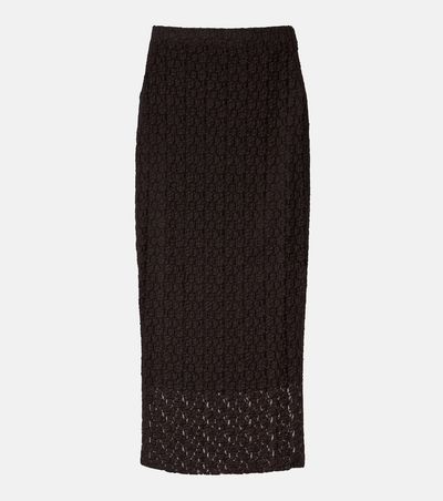 Velvet Velvet Mia lace midi skirt