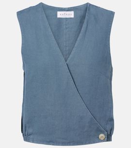 Velvet Velvet Ollie linen top