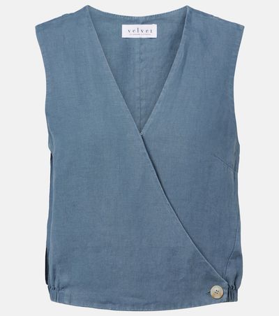 Velvet Velvet Ollie linen top