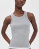 Velvet Velvet Orion Tank Top Heather Grey/White - 2