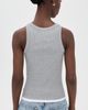 Velvet Velvet Orion Tank Top Heather Grey/White - 3