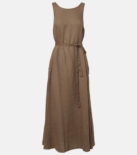 Velvet Velvet Reta linen midi dress