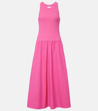 Velvet Velvet Romilly cotton-blend midi dress