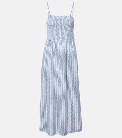 Velvet Velvet Senara striped cotton-blend maxi dress